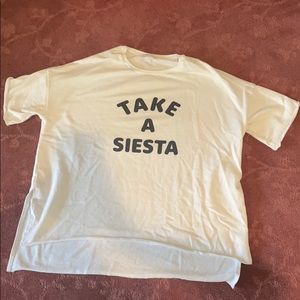 Short sleeve sweatshirt top